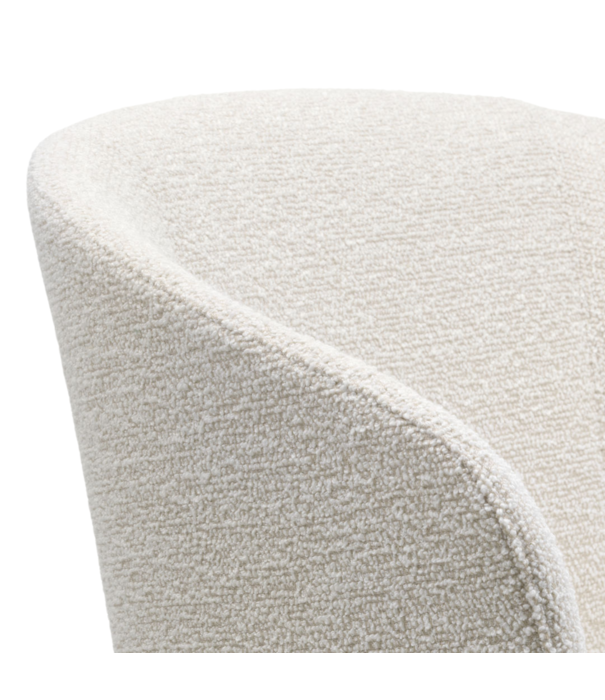 Vitra  Mikado Eetkamer Armstoel eiken, stof Nubia Ivory