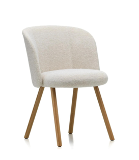 Vitra - Mikado Side Chair oak, fabric Ivory-pearl