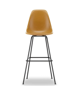 Vitra -  Eames Fiberglass Stool High voet zwart