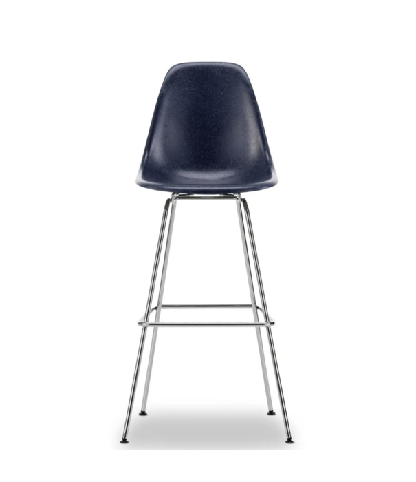 Vitra  Eames Fiberglass Barkruk High, chrome onderstel