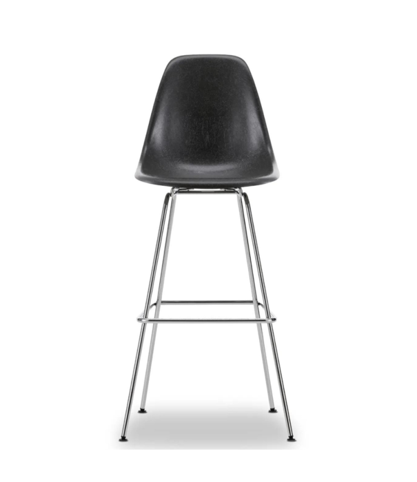 Vitra  Eames Fiberglass Barkruk High, chrome onderstel