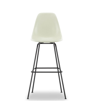 Eames Fiberglass Barkruk High, zwart onderstel