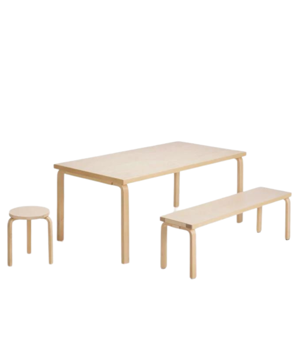 Artek  Artek - Aalto bench 153B, solid top 72,5 x 40