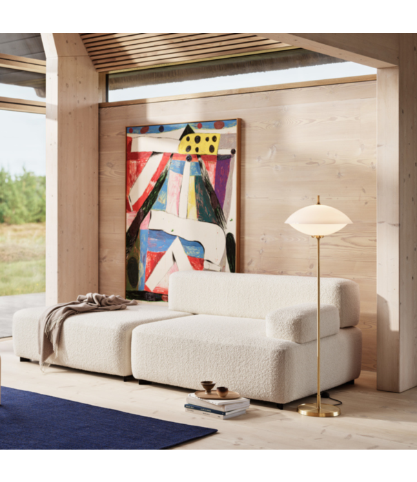 Fritz Hansen Clam Floor Lamp opal glass