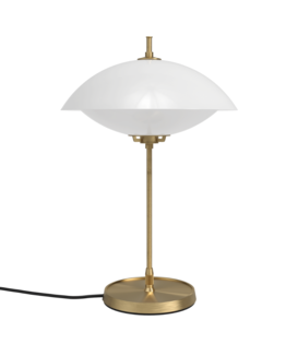 Fritz Hansen - Clam Tafellamp messing - opaal glas