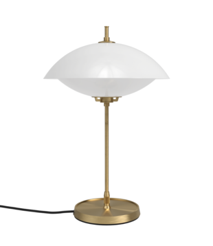 Fritz Hansen - Clam Table Lamp brass - opal glass