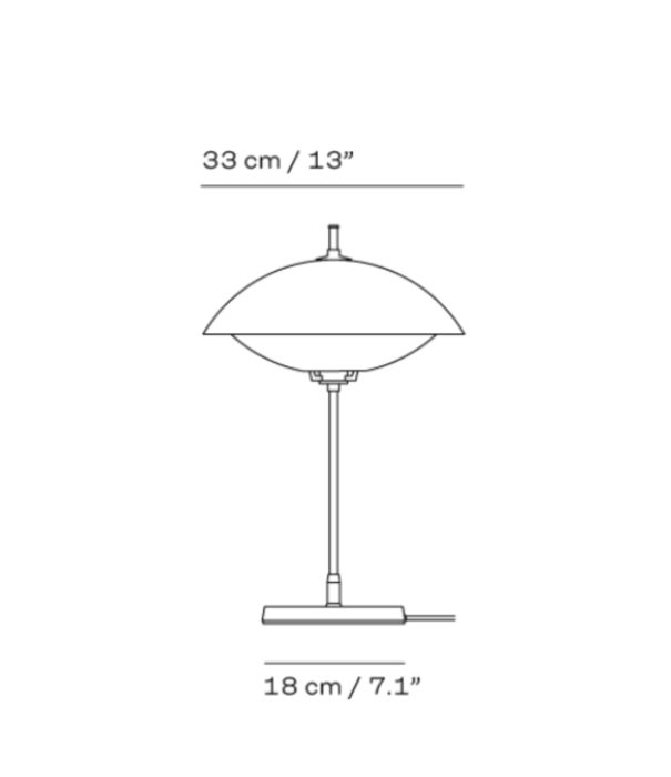 Fritz Hansen Clam Table Lamp opal glass