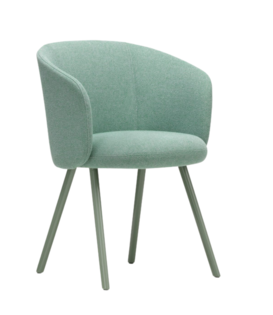 Vitra - Mikado Armstoel mint aluminium, stof pale blue - emerald