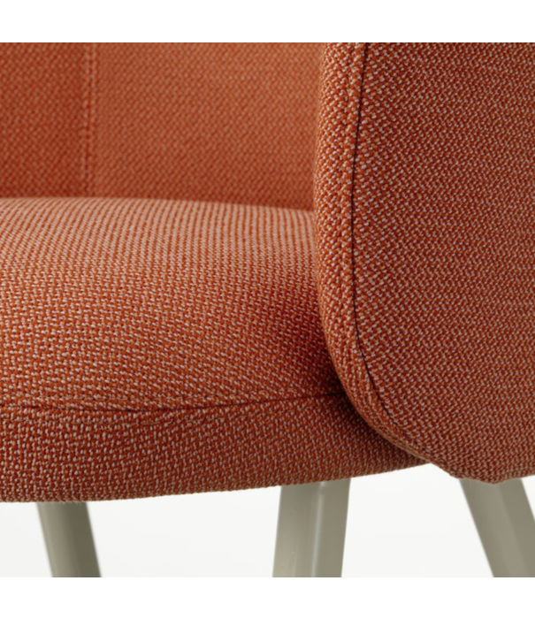 Vitra  Vitra Mikado Armstoel chalk aluminium, stof Credo safran