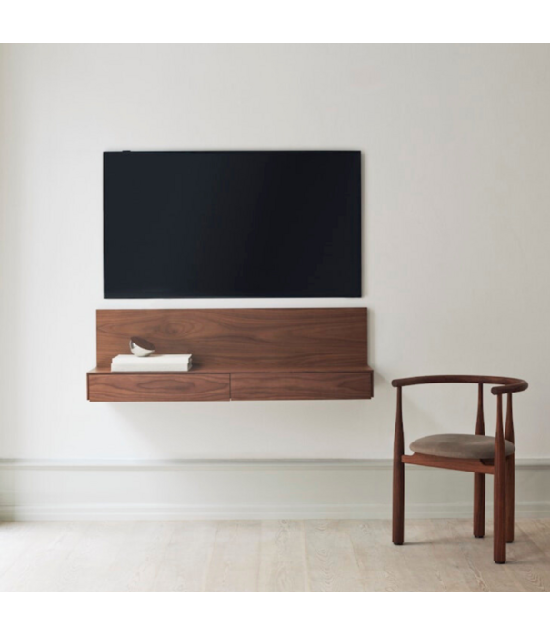 New Works  New Works - Bukowski Stoel walnoot, stof Linara 342