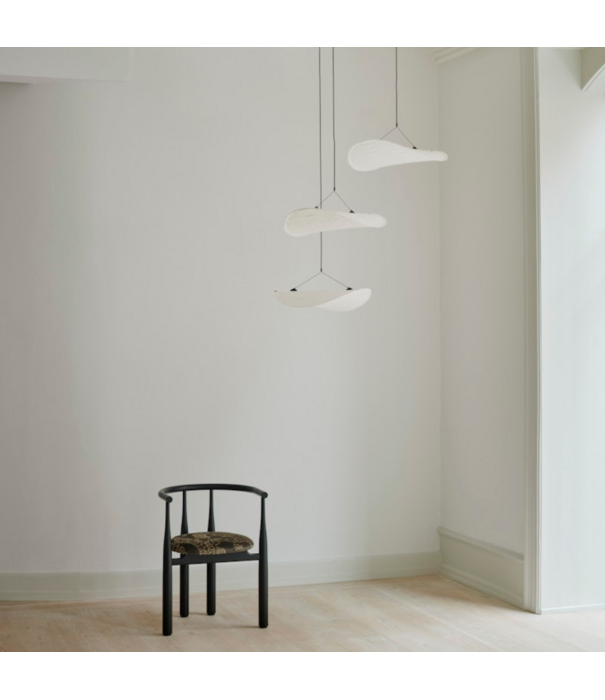 New Works  New Works - Bukowski Chair black beech, fabric Dedar Tiger Mountain