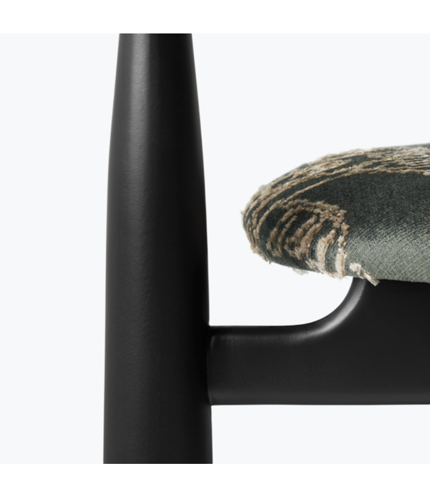 New Works  New Works - Bukowski Chair black beech, fabric Dedar Tiger Mountain