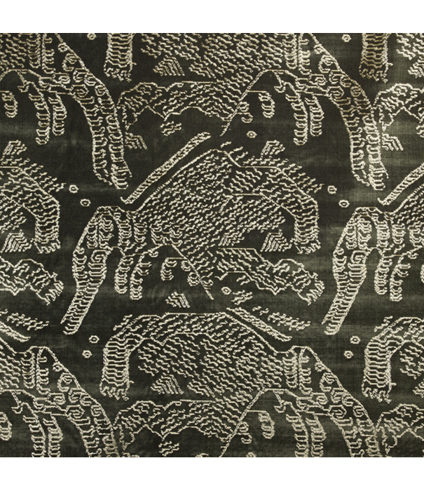 New Works  New Works - Bukowski Chair black beech, fabric Dedar Tiger Mountain