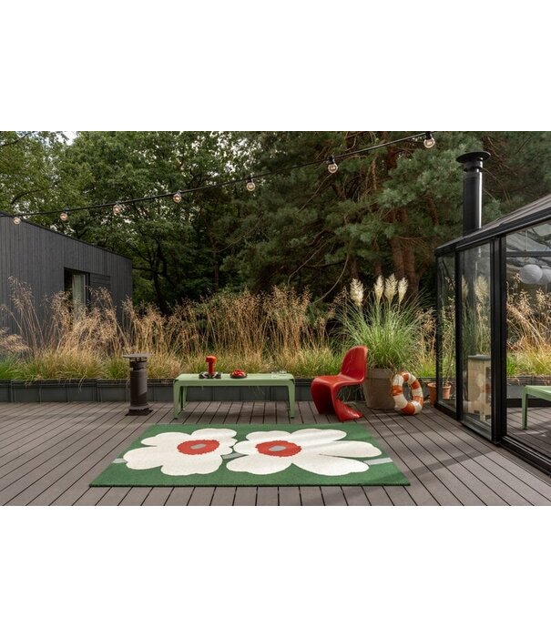 Marimekko Marimekko - Unikko 60th Anniversary Green Outdoor Vloerkleed