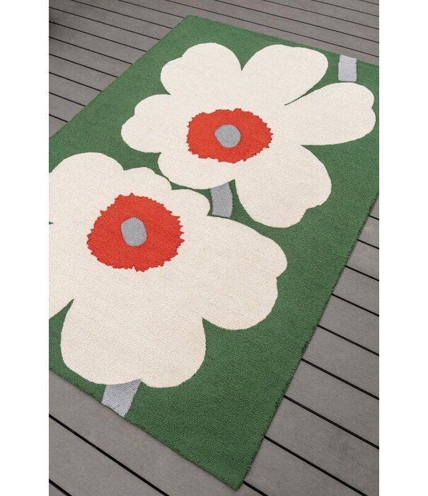 Marimekko Marimekko - Unikko 60th Anniversary Green Outdoor Rug