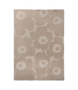 Marimekko - Unikko Rug orange light beige