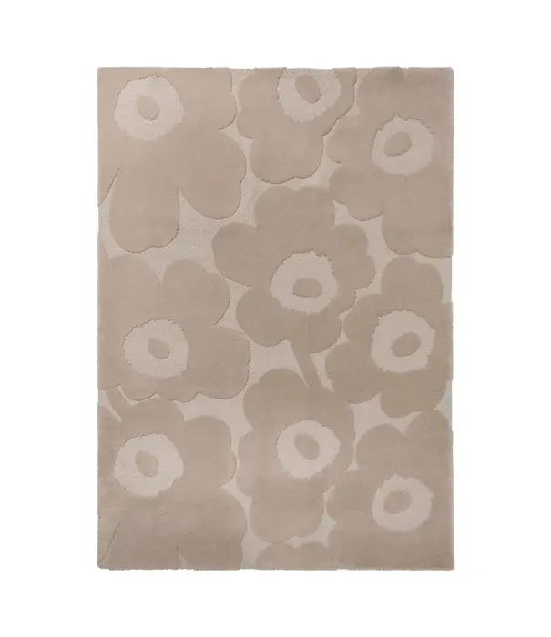 Marimekko Marimekko - Unikko rug, light beige 100% Wool