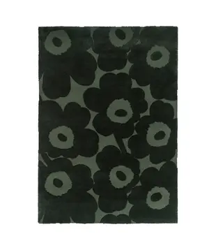 Marimekko - Unikko Rug dark green