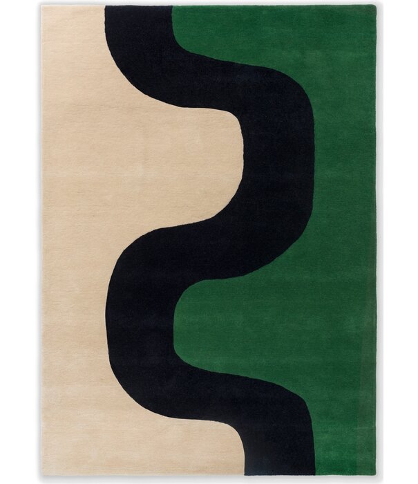 Marimekko Marimekko - Seireeni rug,  green - black - beige