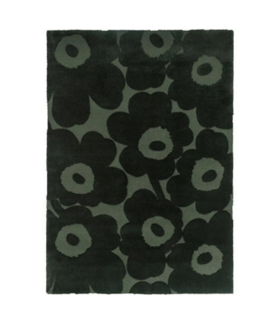 Marimekko - Unikko Rug dark green