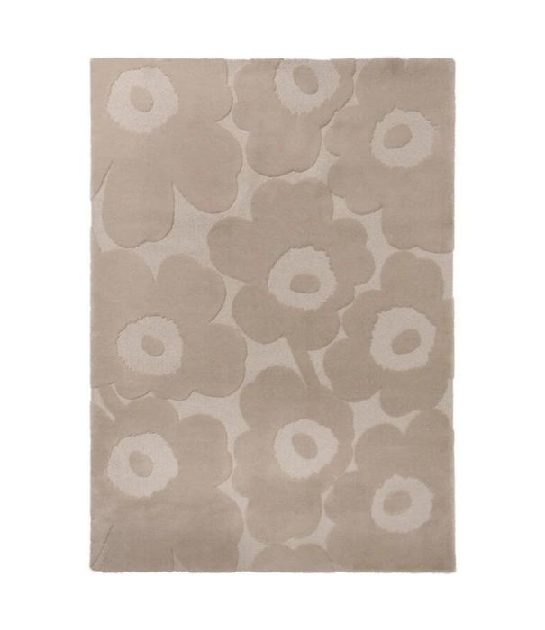 Marimekko Marimekko - Unikko rug, light beige 100% Wool