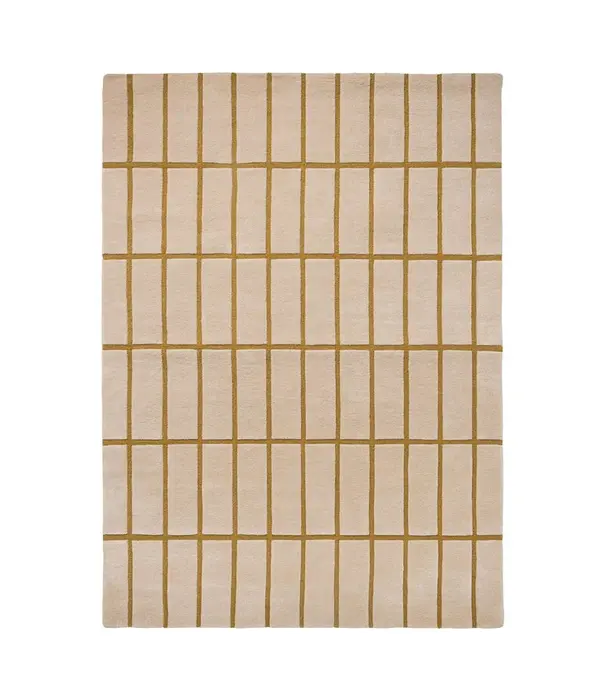 Marimekko Marimekko Tiiliskivi Wol Vloerkleed bronze yellow, handtufted