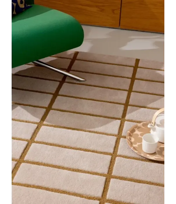 Marimekko Marimekko - Tiiliskivi rug, bronze yellow 100% wool