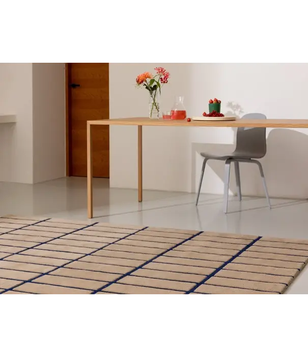 Marimekko Marimekko Tiiliskivi Wool Rug bright blue, handtufted