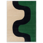 Marimekko Seireeni Wool Rug green, handtufted