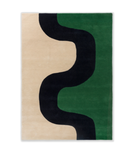 Marimekko - Seireeni Rug green - black - beige