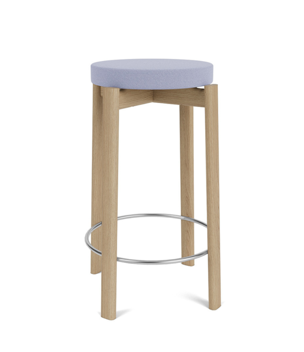 Audo Audo - Passage Bar Stool, upholstered seat