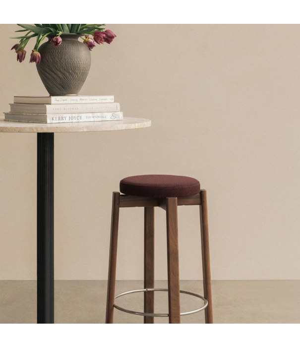 Audo Audo - Passage Bar Stool, upholstered seat