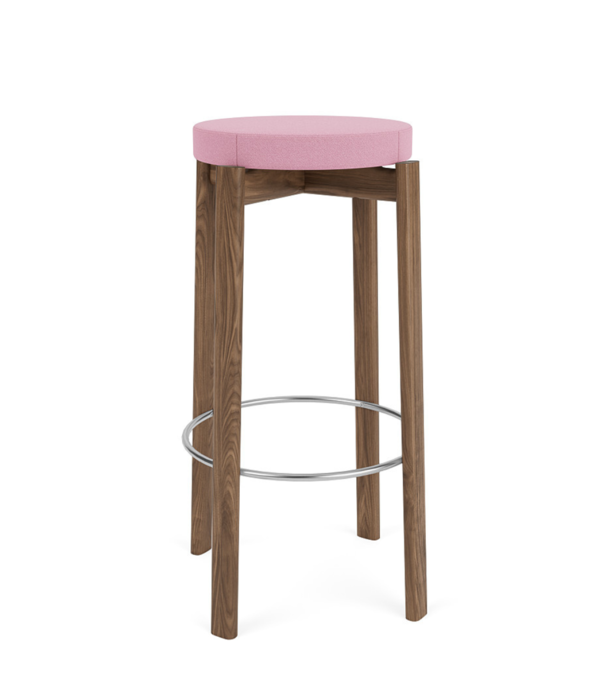 Audo Audo - Passage Bar Stool, upholstered seat