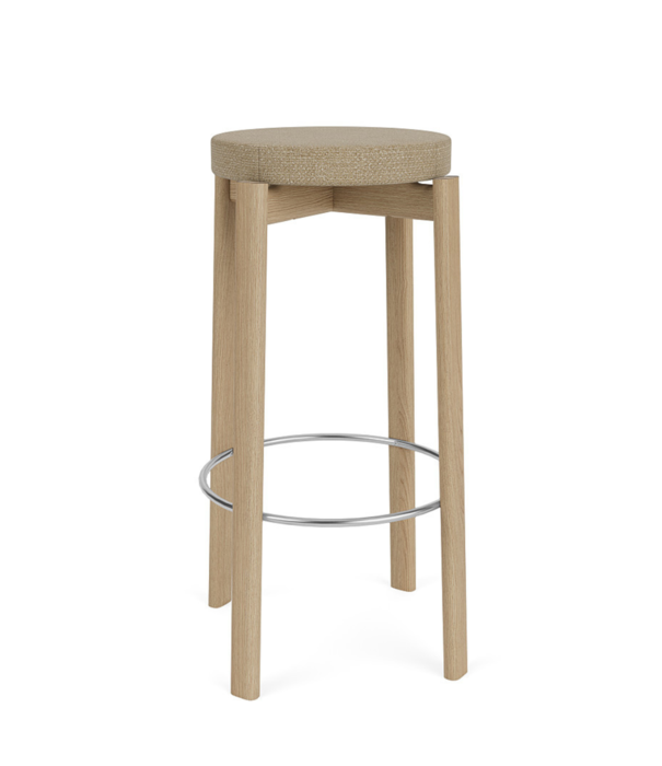 Audo Audo - Passage Bar Stool, upholstered seat