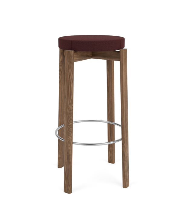 Audo Audo - Passage Barkruk, zitting gestoffeerd