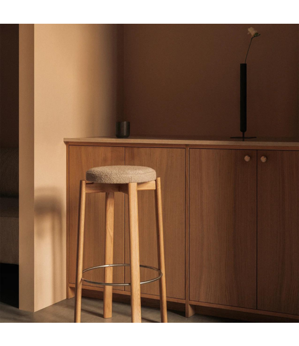 Audo Audo - Passage Bar Stool, upholstered seat