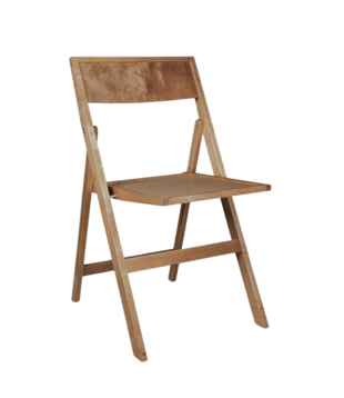 Folding Flat Chair warm brown birch