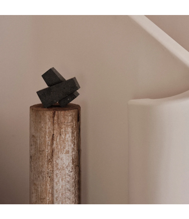 Audo Audo Copenhagen Converge bookends, lave stone