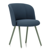 Vitra - Mikado Dining Side Chair fabric Volo, metal legs
