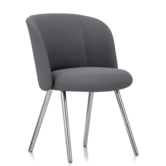 Mikado Side Stoel aluminium poten, stof Volo