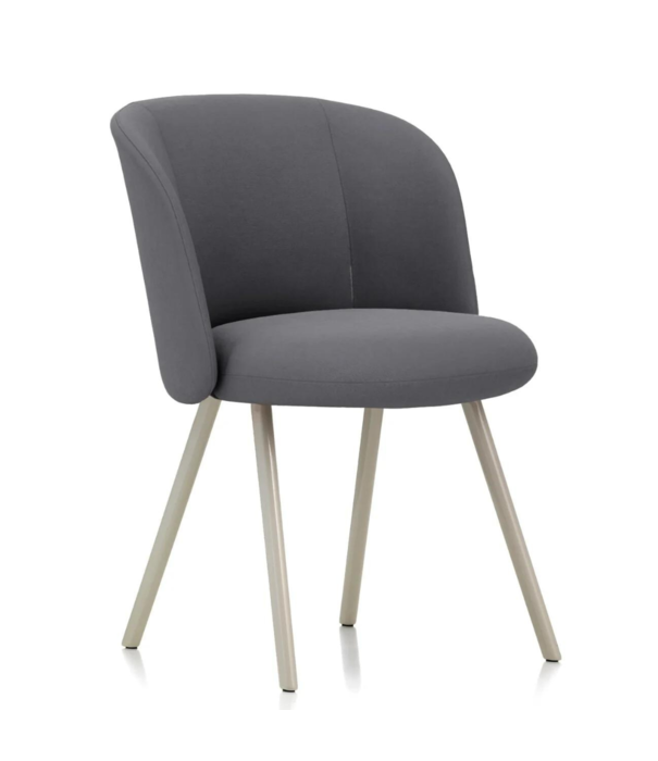 Vitra   Mikado Side Stoel aluminium poten, stof Volo