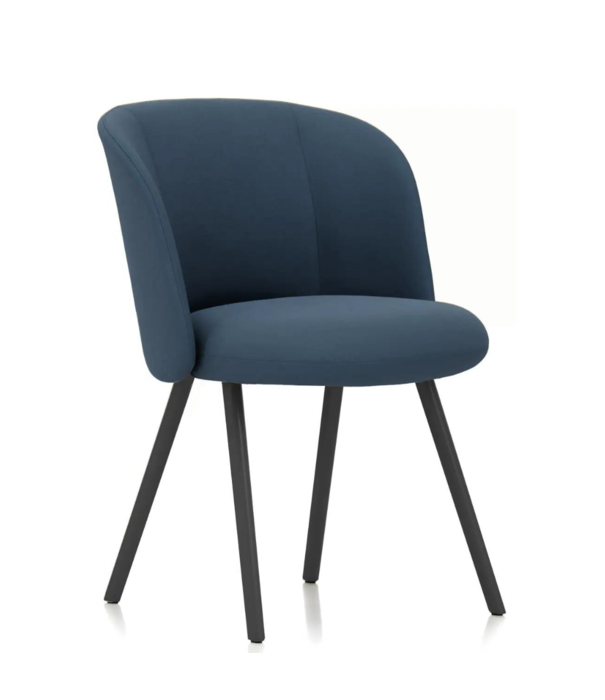 Vitra   Mikado Side Stoel aluminium poten, stof Volo