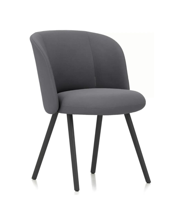 Vitra  Vitra - Mikado Dining Side Chair fabric Volo, metal legs