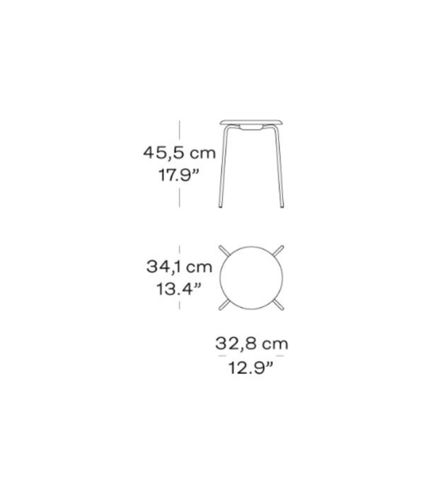 Fritz Hansen Fritz Hansen Dot Stool variants