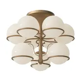 Astep Model 2042/9 Ceiling Lamp / Opaline glass