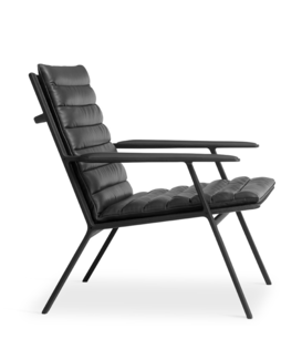 Vipp - 456 Lounge stoel zwart leer