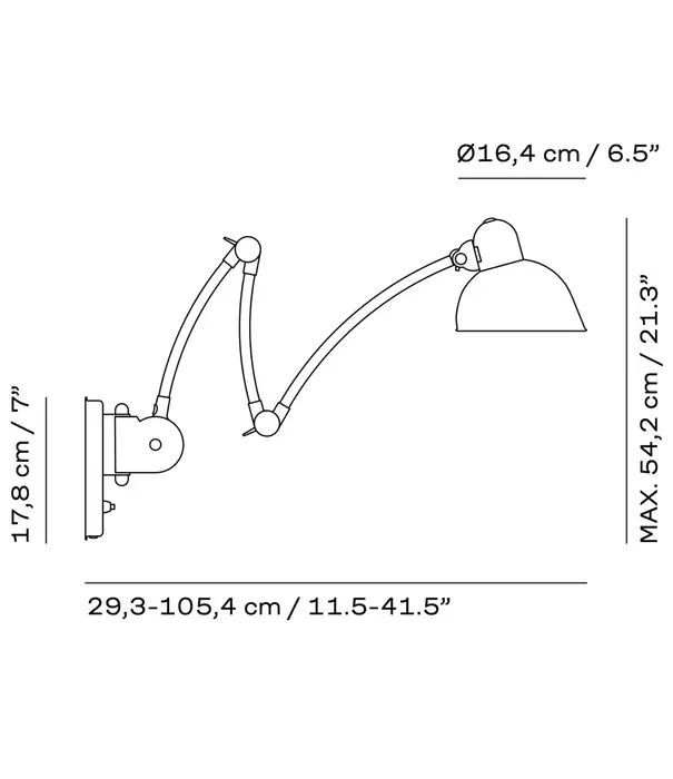 Fritz Hansen Fritz Hansen Kaiser Idell 6559W Wall Lamp
