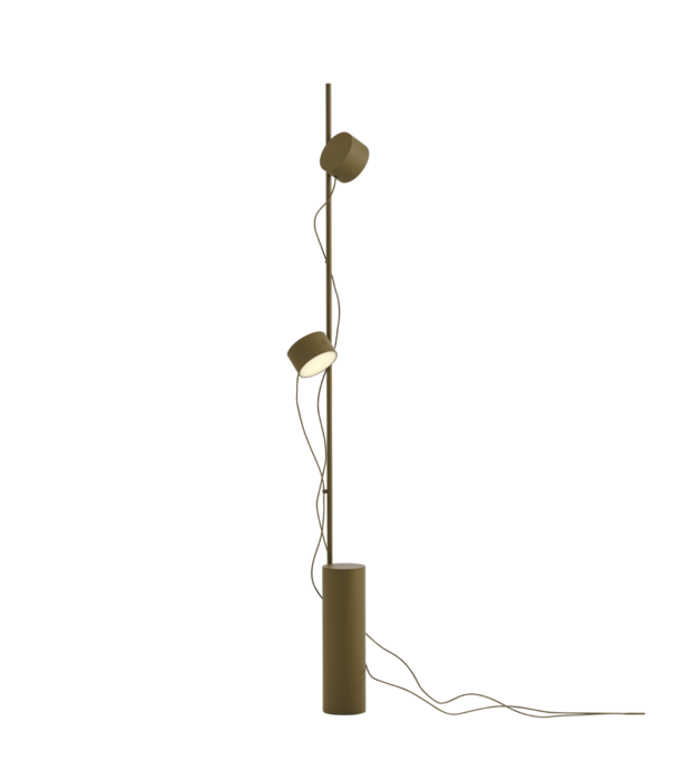 Muuto Post Foor Lamp brown-green
