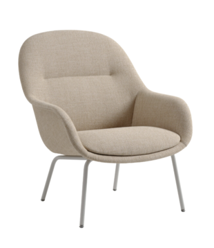 Muuto - Fiber Lounge Armstoel tube poten