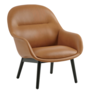 Muuto Fiber Lounge Armchair, wood base